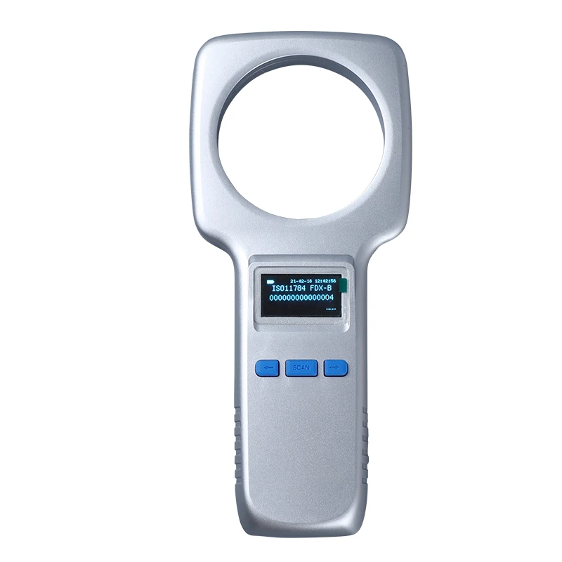 Bluetooth 134.2Khz Small Handheld Pet Animal ID Reader Pet Dog Fish Animal Ear Tag Microchip Rfid Reader Scanner