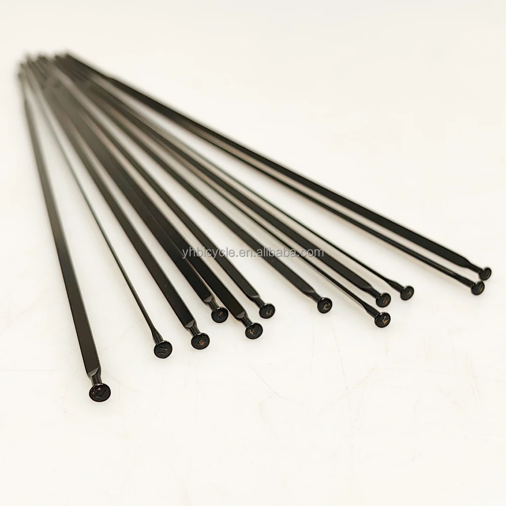 steel flat spokes  J bend straight head flat spokes for mountain bike bicycles rims