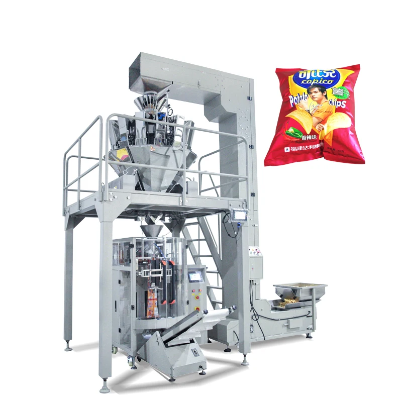 High speed weight automatic Potato Chips crisps packing machine