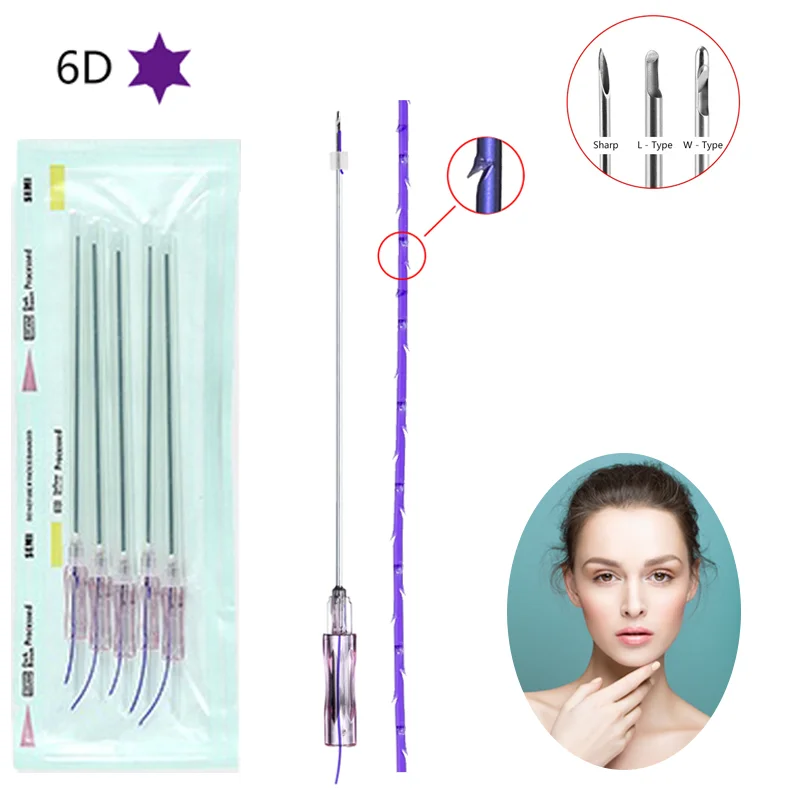 Made in Korea eye lift half blunt  cog 6d 23G 90mm thread eyes