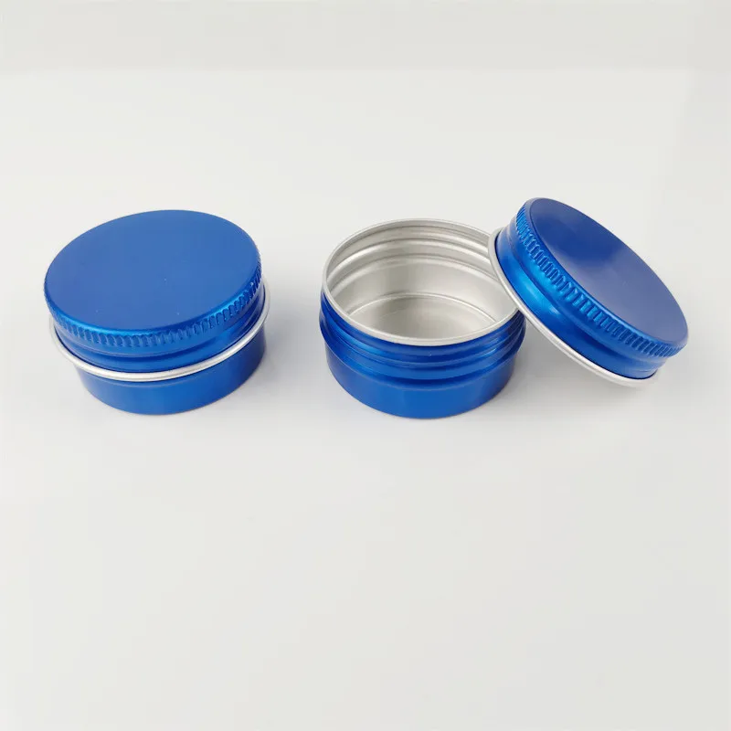 30g Blue Aluminum Tin Pot Cosmetic Cream Jar Empty Metal Pot Container with Factory Price