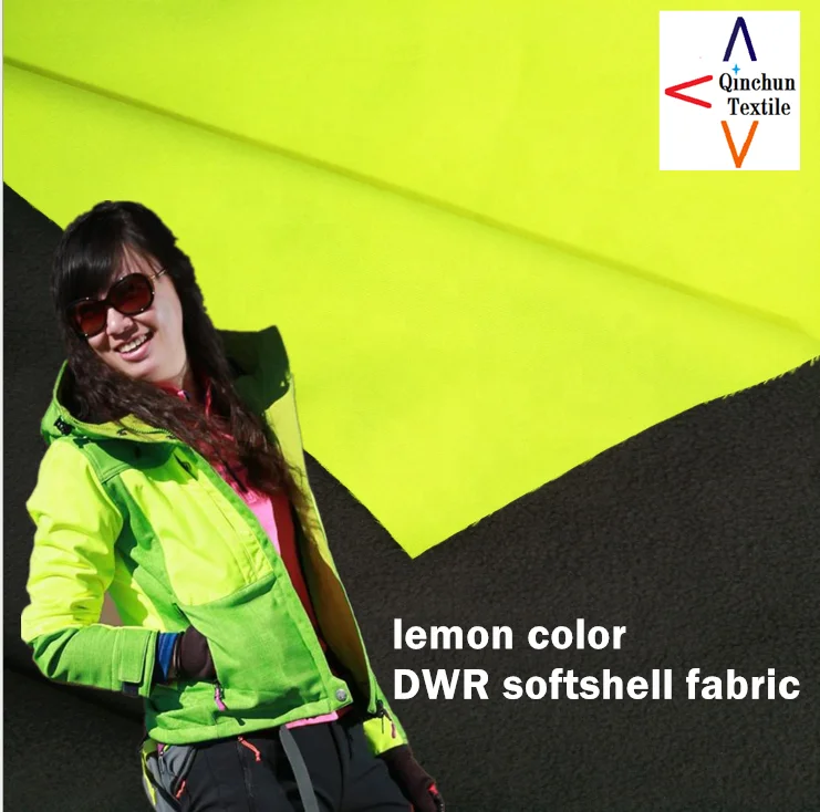 Durable Water Repellent waterproof softshell jacket fabric material for sportswear