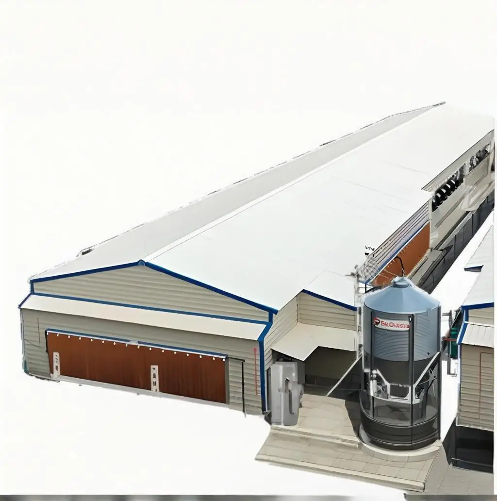 Современная птицефабрика стальная конструкция легкая