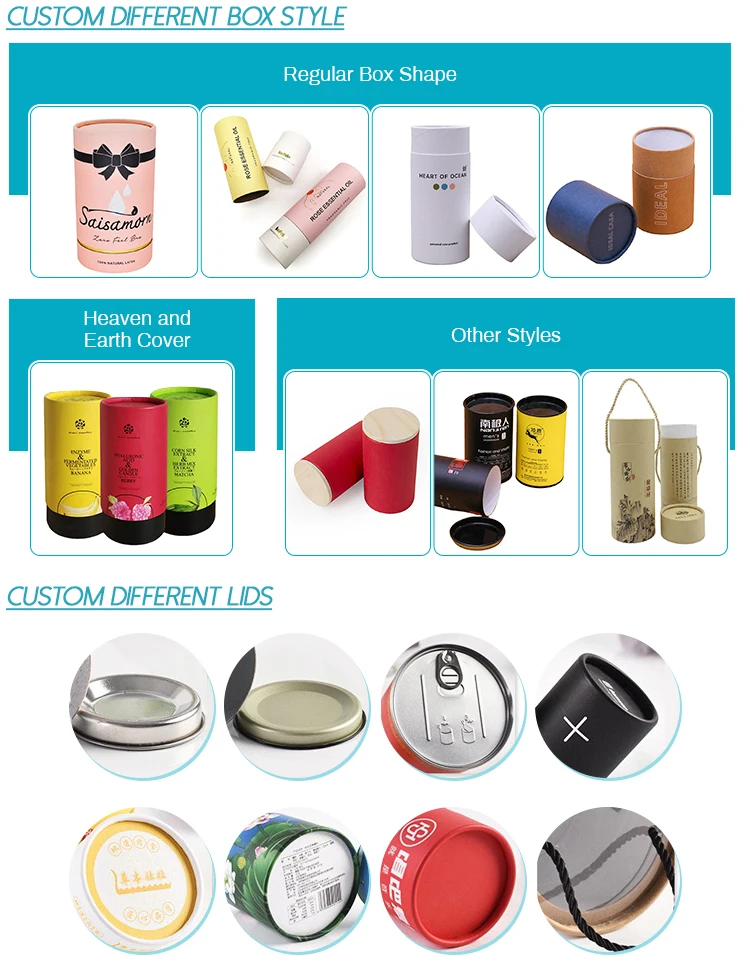 paper tube with glass jar eco friendly paper tube packaging cosmetic packaging box paper tube