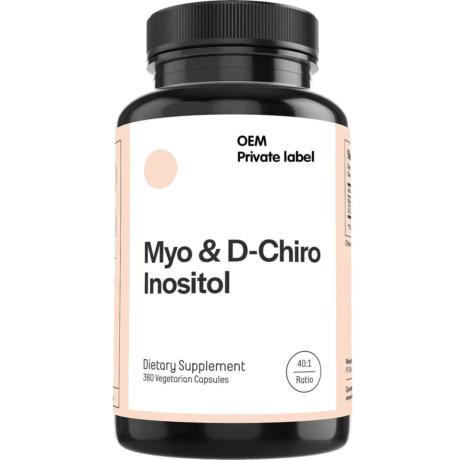 OEM/DOM высококачественный Myo-Inositol D-Chiro Inositol капсулы 90-дневный запас для гормонального баланса здоровья яичников