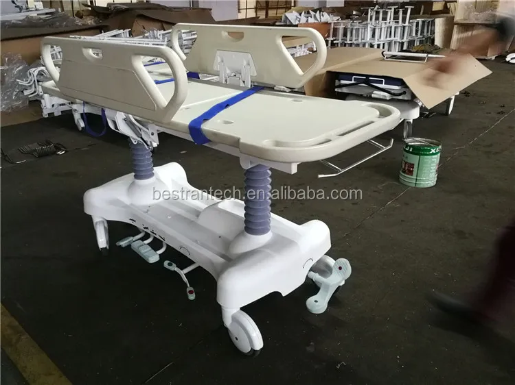 BT-TR008 American hydraulic Pump steel ABS and imported PP material Hydraulic Stretcher With CPR handle for hospital use