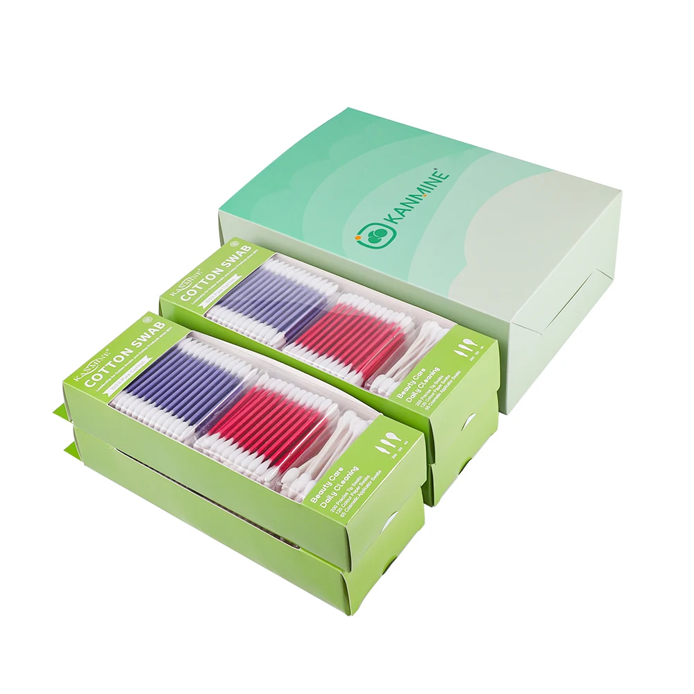High-Quality New Arrival Launch 4*385Pcs Paper Stick Cotton Bud With Gift Set Box Perfect for Beauty Routines