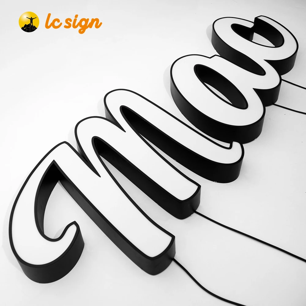 Free sample custom plastic signs acrylic led light sign led letter board with high quality