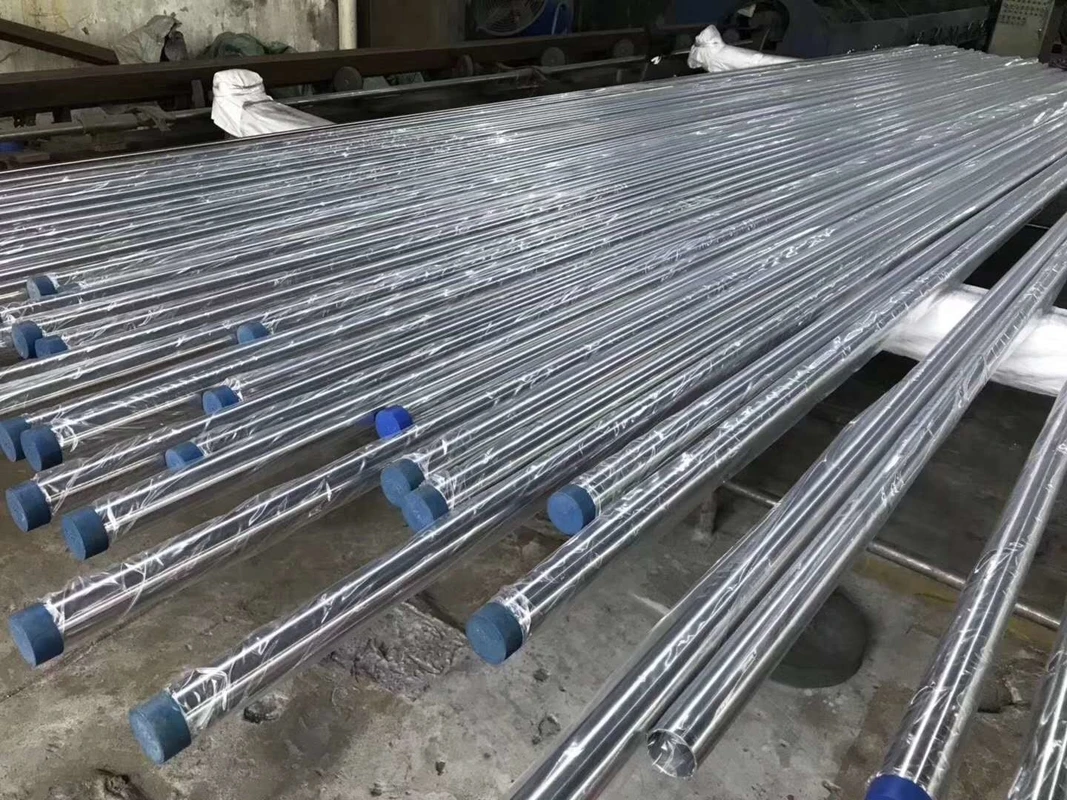 polished suface aisi astm din 201 202 301 304 304l 321 316 316l stainless steel round pipe for handrail in ISO