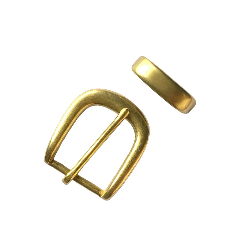 Customized 25-30mm Solid Brass Leather Belt Men Women Copper Needle Buckle Logo Metal Label Pin Style Fashion Accessory Clothing