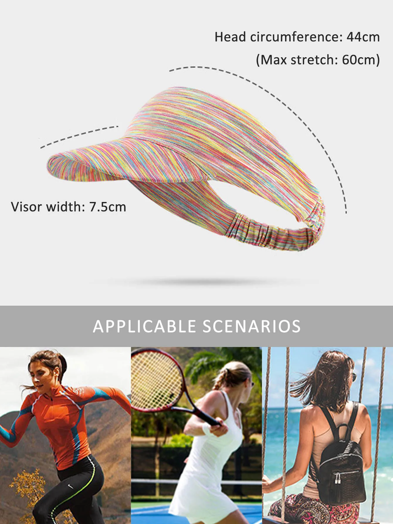 Wholesale Outdoor Sport Sun Visor Hat UV Protection Custom Quick Dry Visor Golf hat