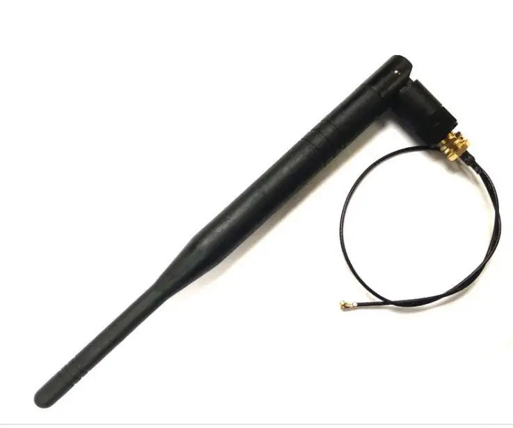 2dbi Wireless 2.4GHz WiFi Antenna RP-SMA + MHF4/IPX Pigtail Cable for NGFF M.2 Wireless card M.2 long range wifi antenna