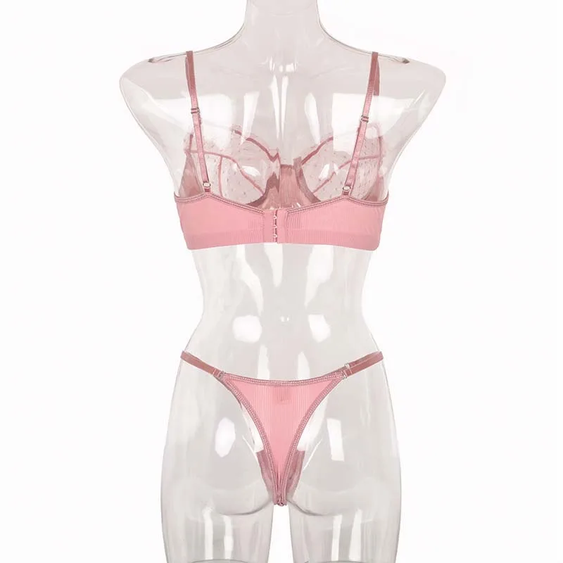 See Through Bra And Panty Set Young Ladies Sexy Transparent Bra Sets Mature Women Sexy Bra Sets Underwear