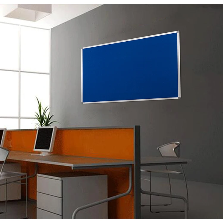 LE NAN Aluminum frame cork message board colorful fabric notice board wall mounted bulletin memo board for school office