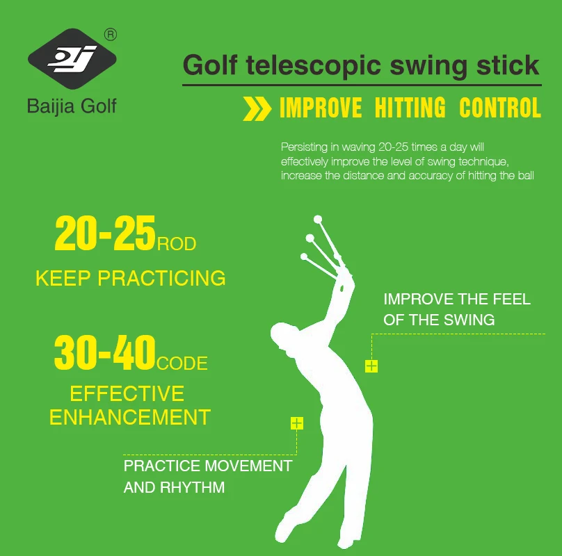 Golf Pop Up Stick Swing Trainer BaiJia