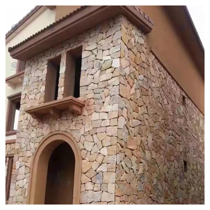 Natural Slate Quartzite Limestone Loose Stone Veneer For Exterior And Interior Wall Cladding Decorative