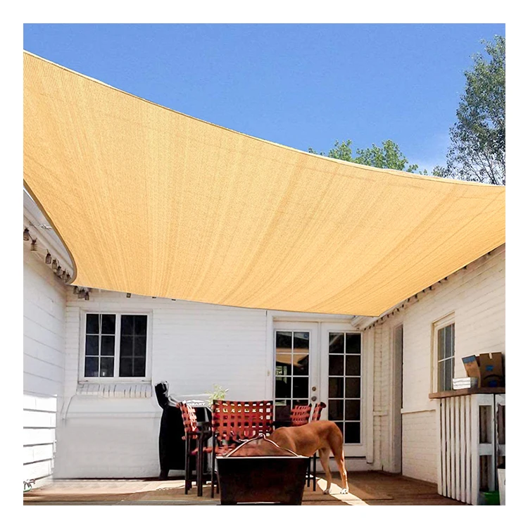 wholesale hdpe hefei factory sail shade for hotels /sail shade waterproof heavy fabric/shade sail natural