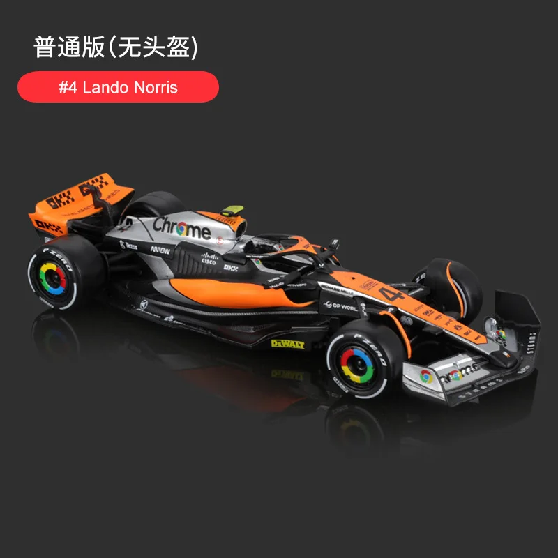 Литая под давлением модель автомобиля Bburago из 1:43 сплава Роскошная Игрушечная машина Lando Norris F1 2023 сезон McLaren MCL60 carmodel