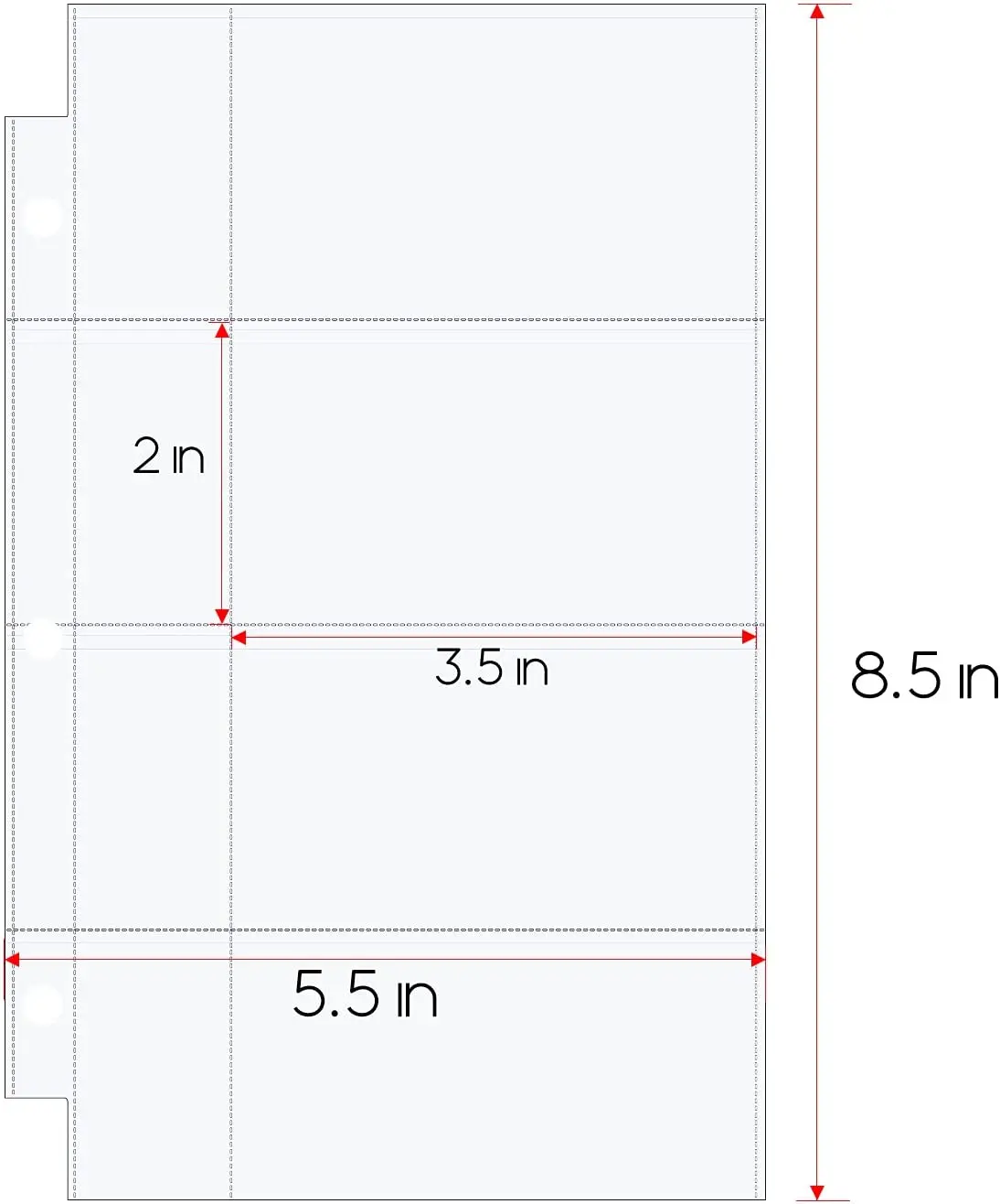 MaxGear Business Card Holder Sleeves 25 Pack for 200 Cards Heavy Weight Plastic Business Card Protector for Mini 3 Ring Binder