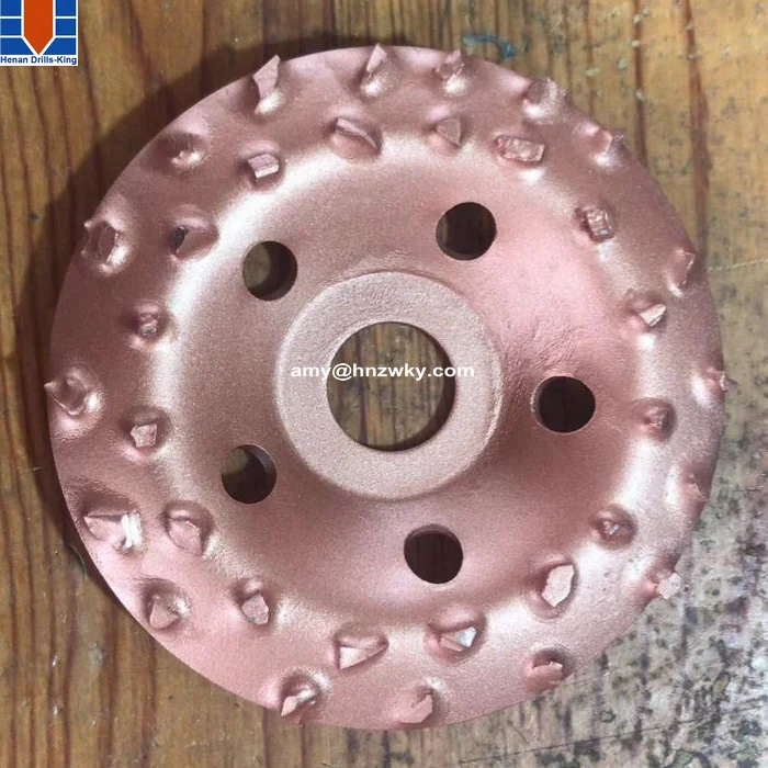 rubber buffering disk tungsten tire repair grinding head for rubber wood