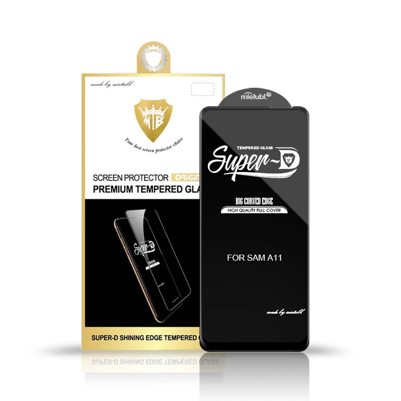 Super-D SHINING Big Curved EDGE for SAM A11/M11 HUAWEI P40 MOBILE accessory Premium tempered glass screen protector