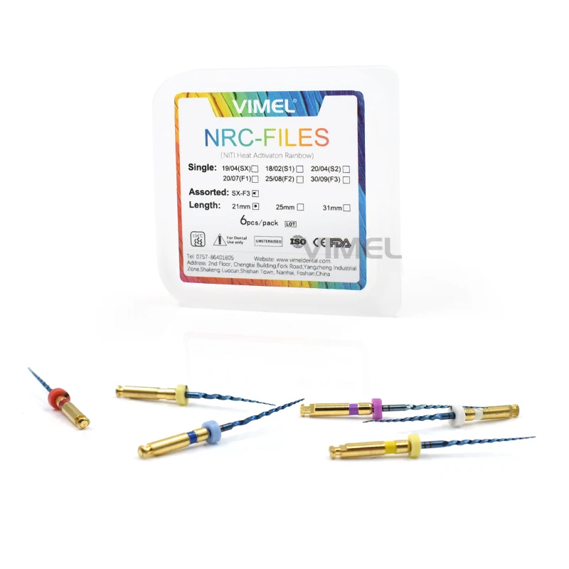 Dental Material Blue Heat Activated Flexible Super Files NITI Rotary Universal Root Canal Dentist Tips Endodontic Files