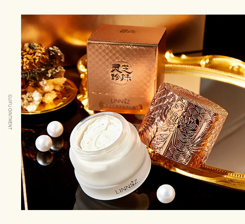 Lin Makeup Ganoderma Pearl Lady Cream Skin care line lifting Face cream own brand face whitening cream