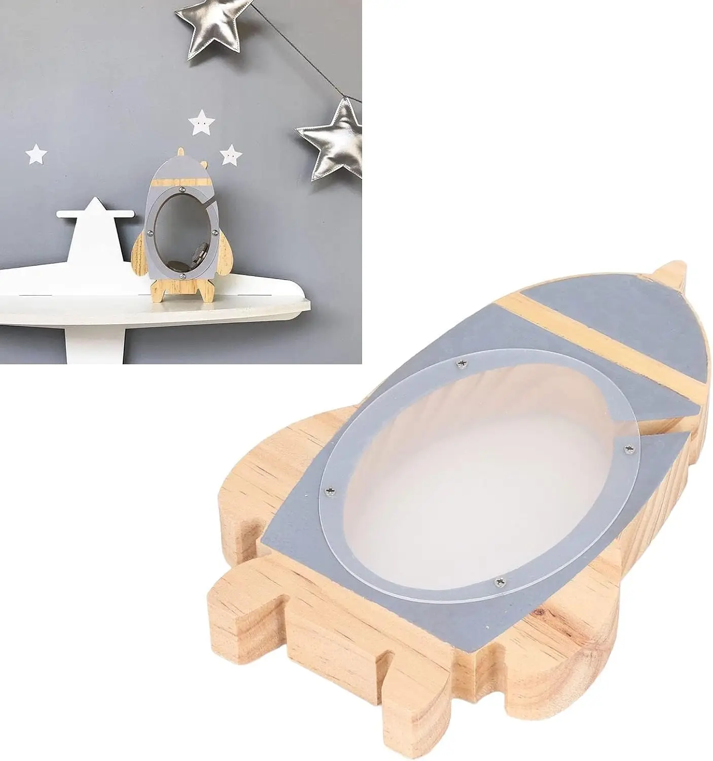 Wholesale Cute Cartoon Animal Design Wooden Piggy Bank Creative Money Saving Boxes for Children