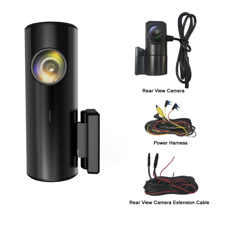 AI Dashcam 2k front camera 1080p rear camera car black box