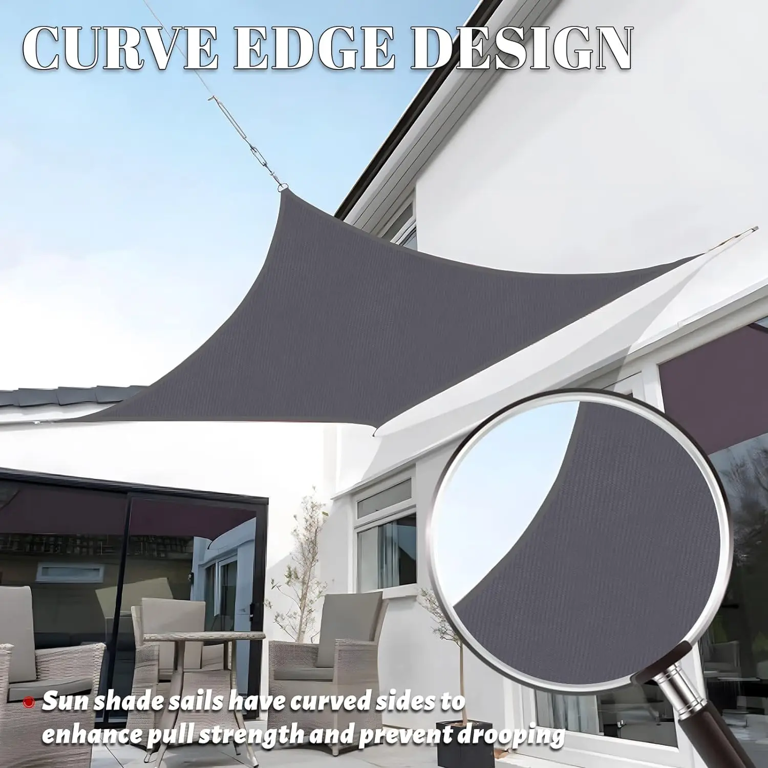 Customized Outdoor waterproof Sunshade sail High Quality Shade Sail Garden Awning Swimming Pool Shade Sail