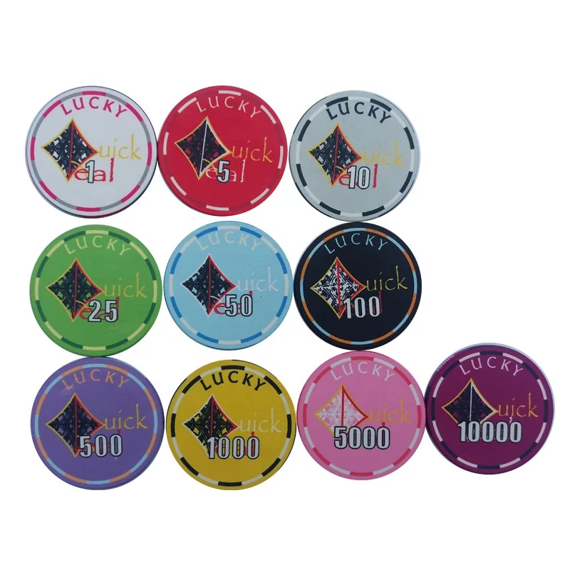 blank Casino Ceramic Chips  ceramic pokerchip with your LOGO