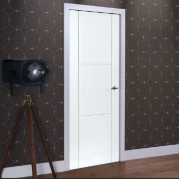 white primer Easy to Install hollow particle board filling core prehung wooden flat door