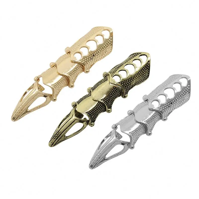 Горячая Распродажа панк готические кольца Flectional соединительные кольца с золотыми костяшками пальчиковые кольца из сплава