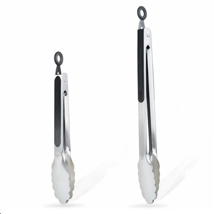 Factory direct BBQ barbecue clip Stainless steel food tongs