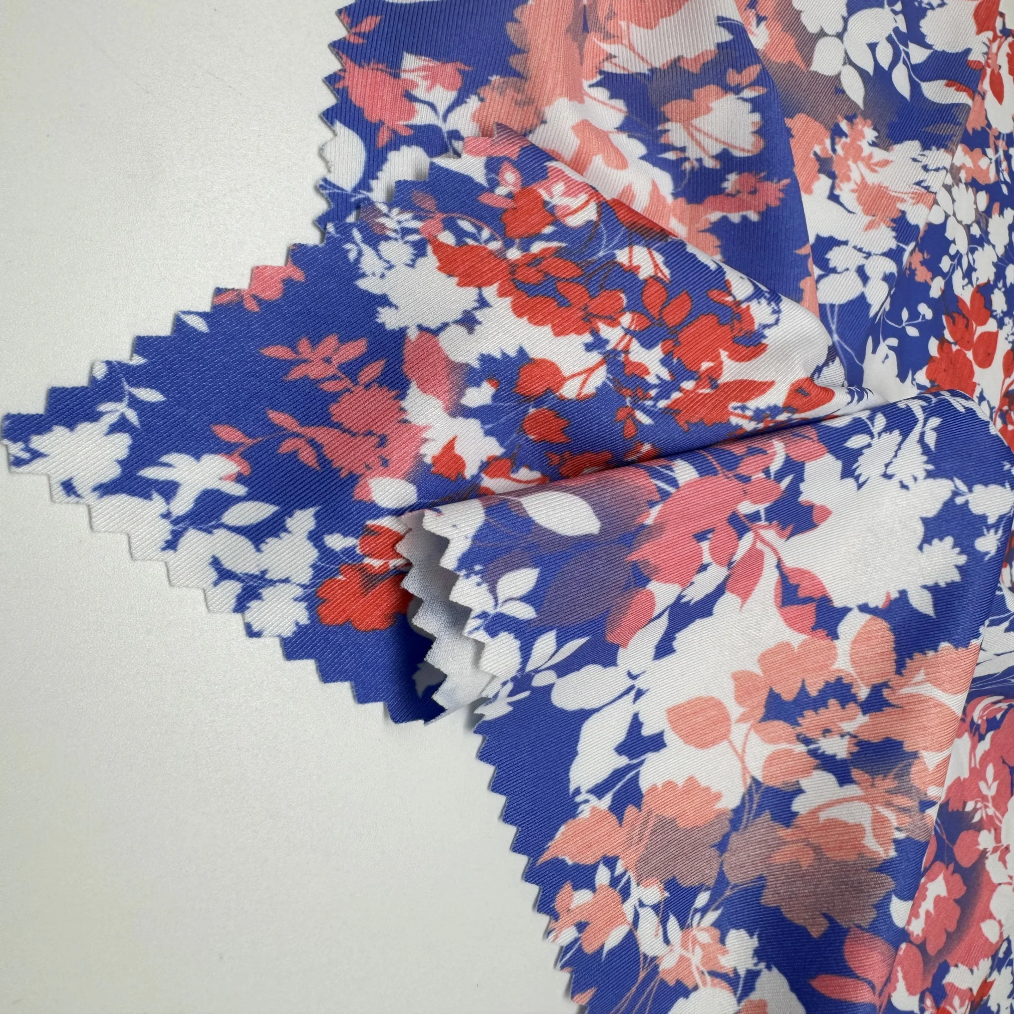 Custom design 4 way stretch fabric jersey polyester spandex digital printing swimwear fabric