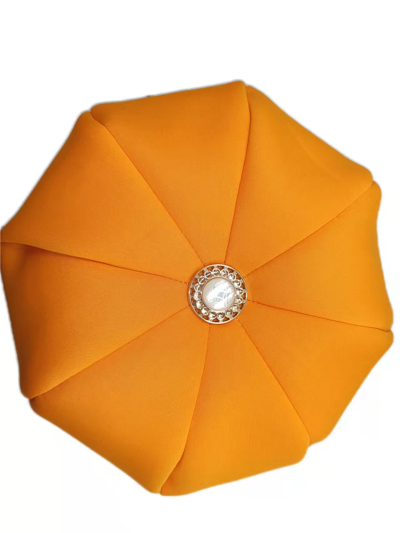 Factory new arrival pumpkin beanie bonnet space layer Muslim hijab hat for women