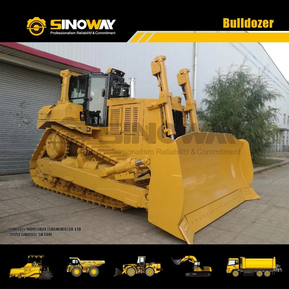 Hot sale 230HP compact dozer with spare parts and root rake blade