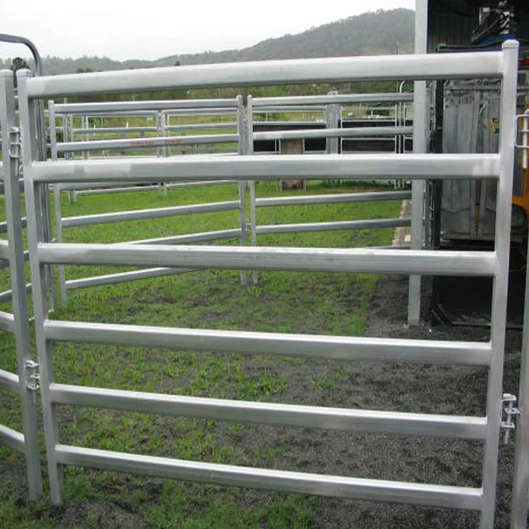 Cheap Australia 4 Rails  No Climb Livestock Fence Panels New Zealand Used Horse Fence Panels Standard Cattle Fence Panel
