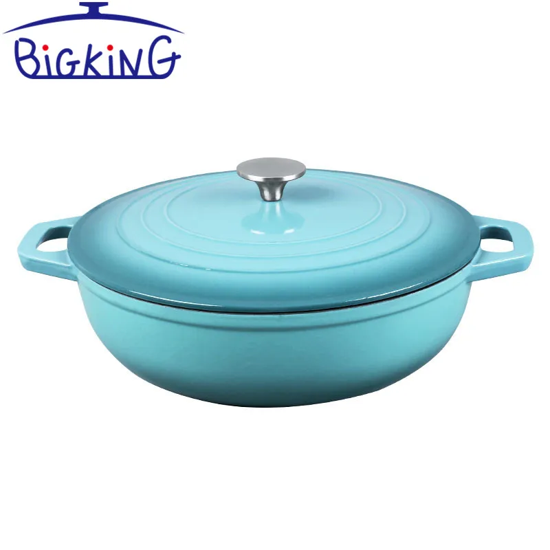 Casserole Dish with Lid, Induction Hob/Oven Safe Cast Iron