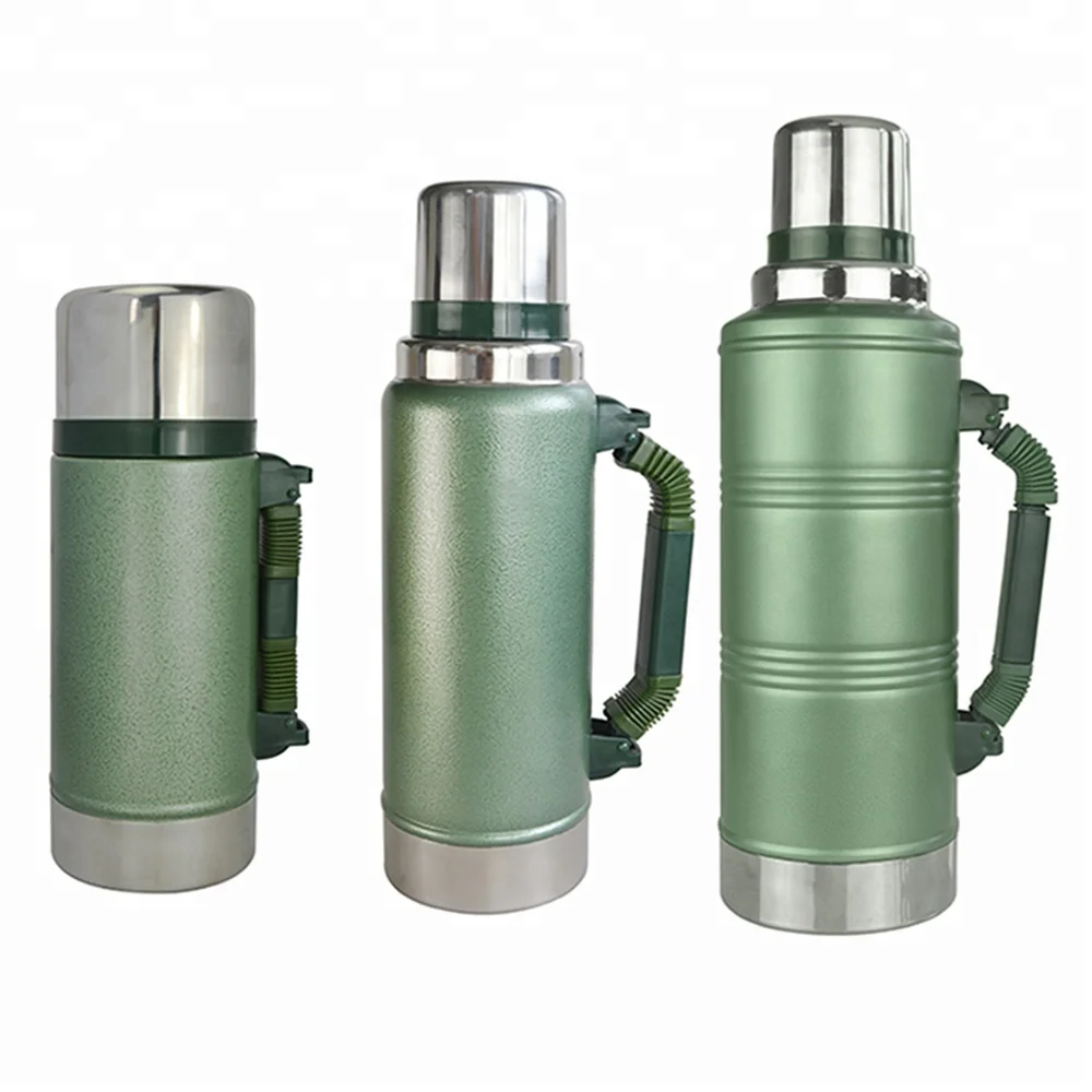 2 Litre Stainless Steel Double Wall Vacuum Thermos Flasks Insulated water bottle with Cups  Wholesale