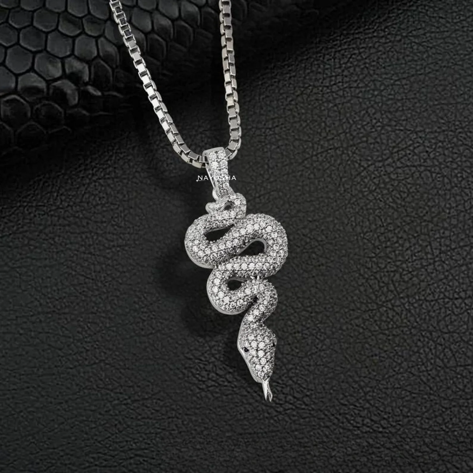 Punk Hip Hop Snack Casting Pendant Square Pearl Box Chain Necklaces Fine Jewelry Fashion High Quality Necklace