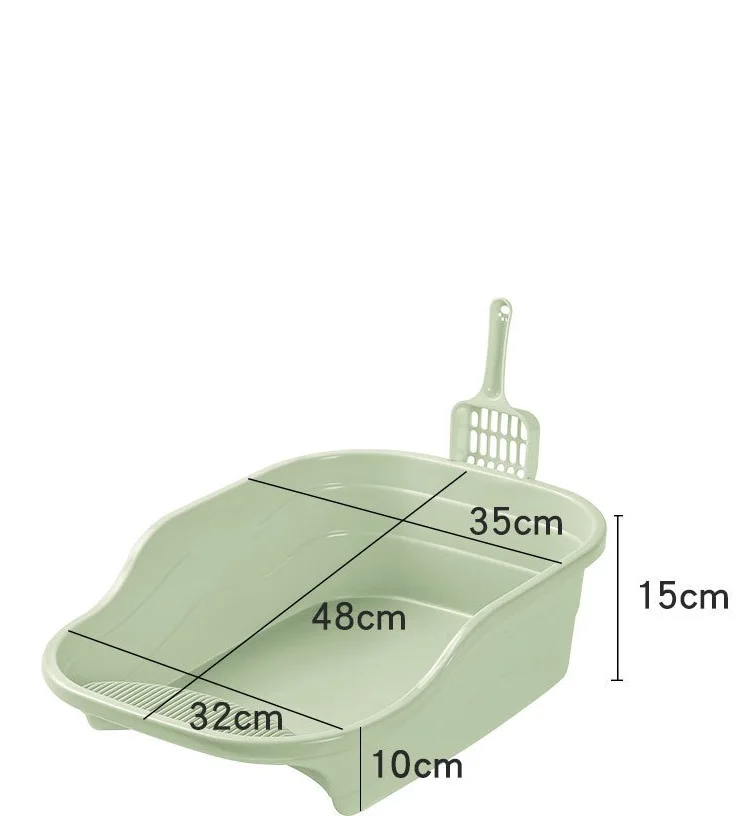 Factory direct wholesale plastic indoor pet cat litter box cat toilet toilet trainer tray