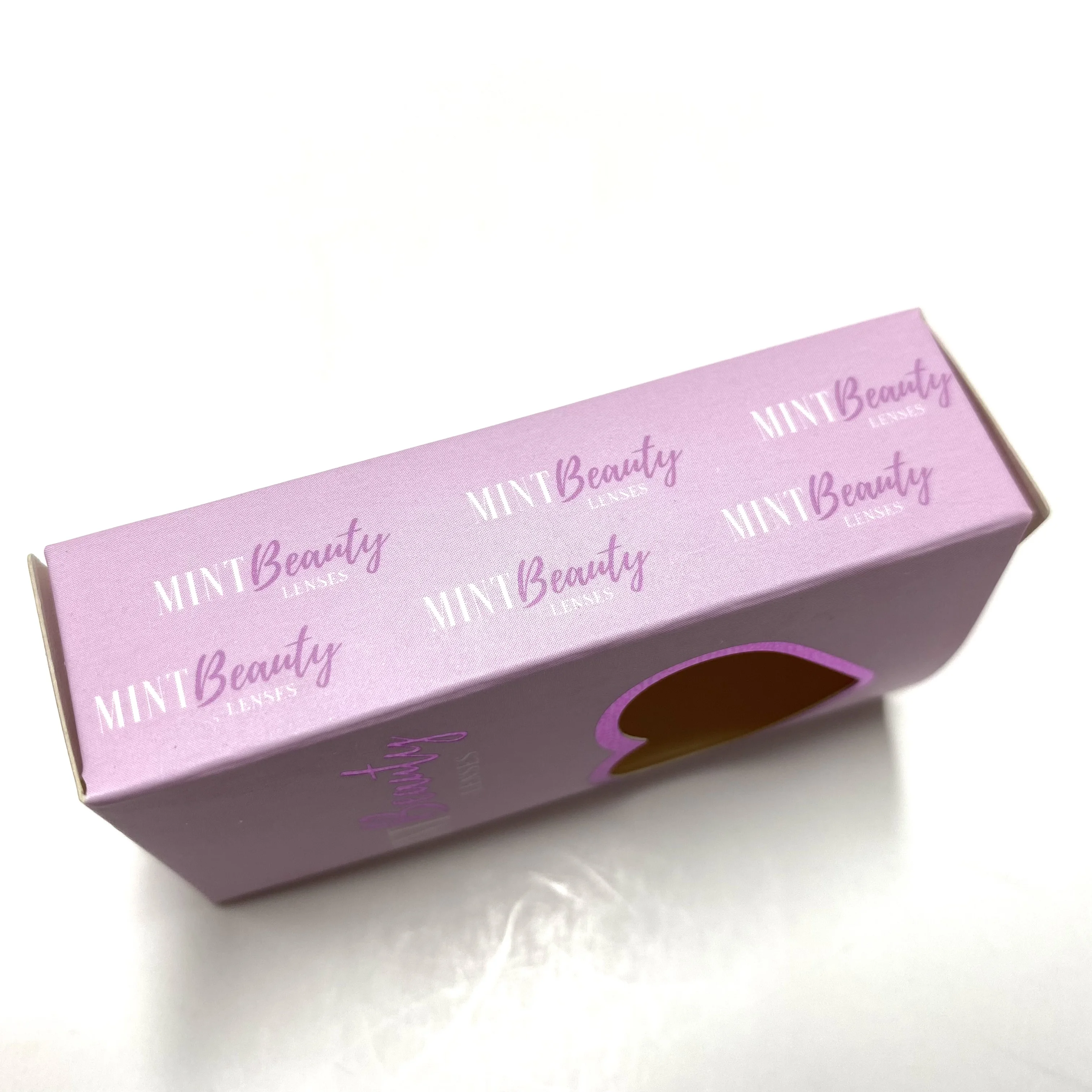 Luxurious contact lenses box 3d mink eyelashes custom packaging box lens vendor customized boxes