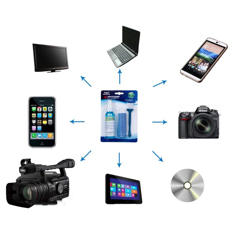 Wholesale  screen cleaning liquid and brush for LCD laptop cleaning Kit