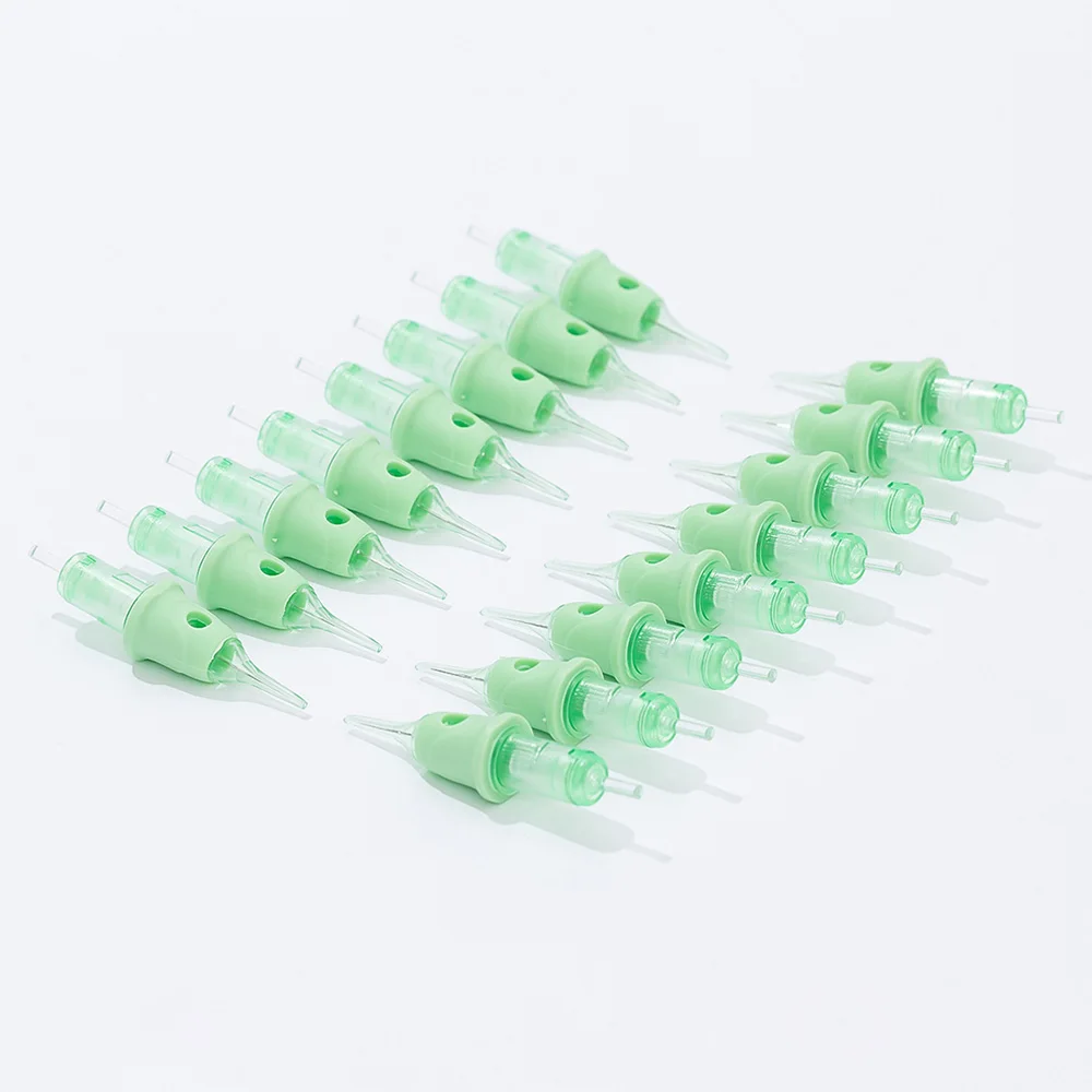 OEM ODM PMU SMP Cartridge 16Pcs/box Round Liner Long Taper CE Certificate Custom Permanent Makeup Tattoo Cartridge Needle