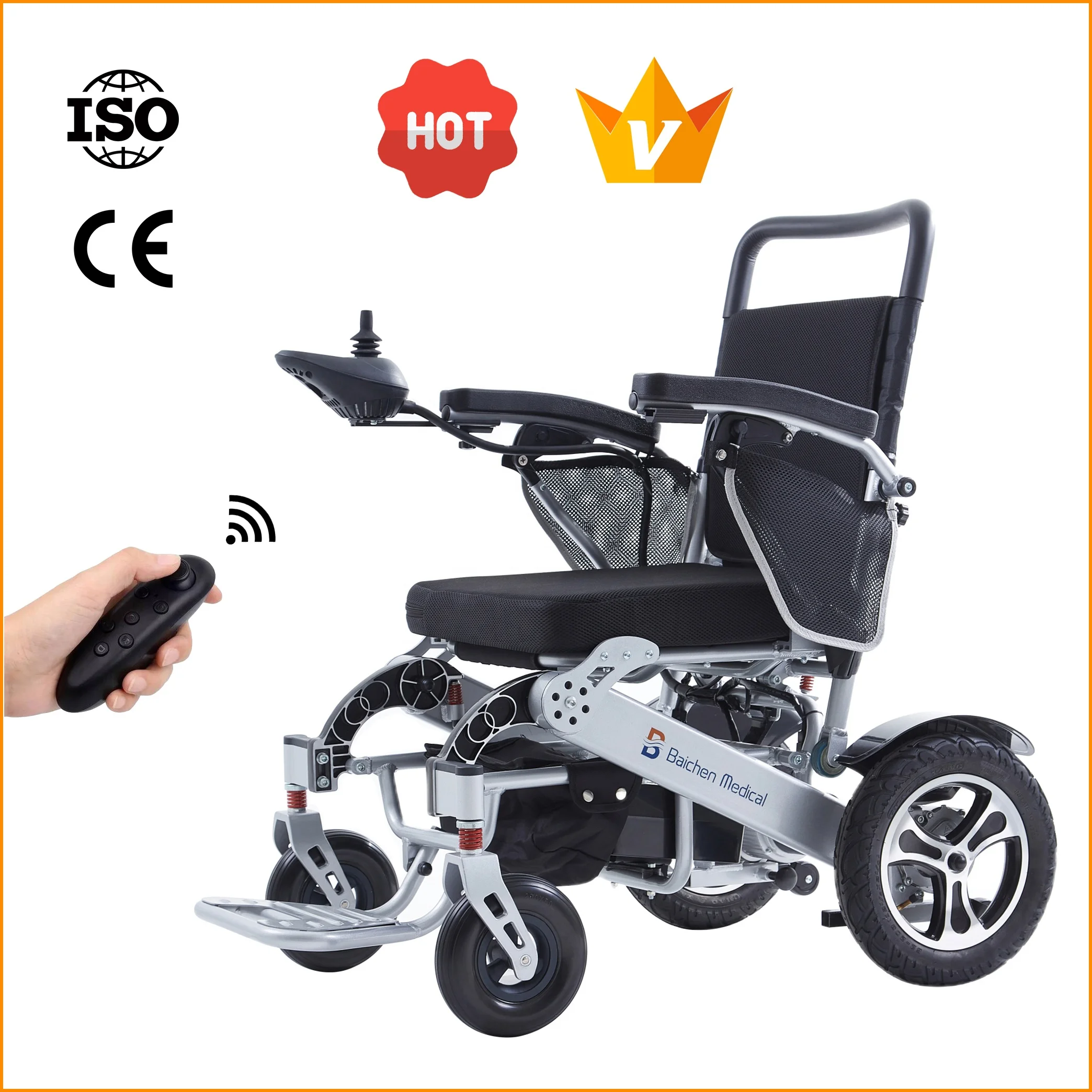For Kids Remote Control Lightweight Folding Electric Wheelchair with Cheap Price