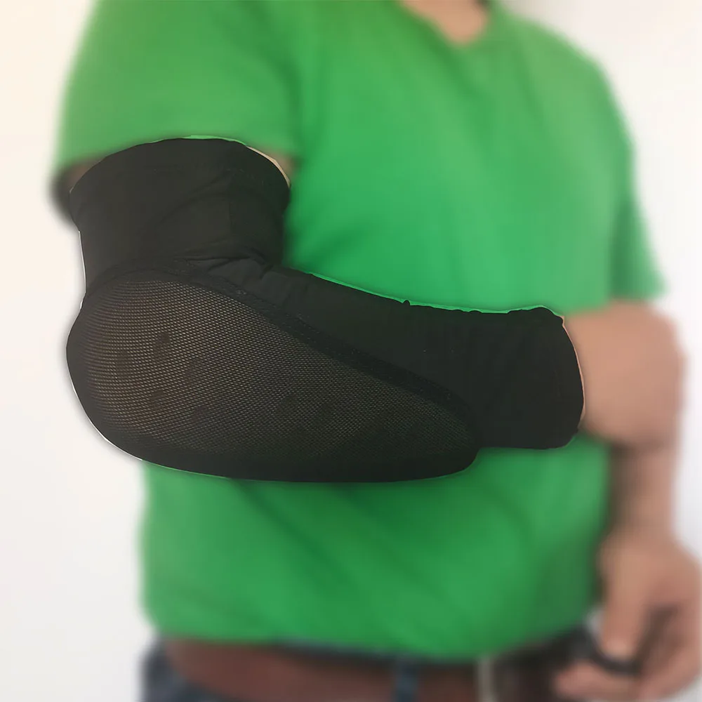 CE Level 2 yellow breathable pu soft MTB Mountain Bike Downhill Enduro Elbow Pad Black Adult Thin Shoulder Protector