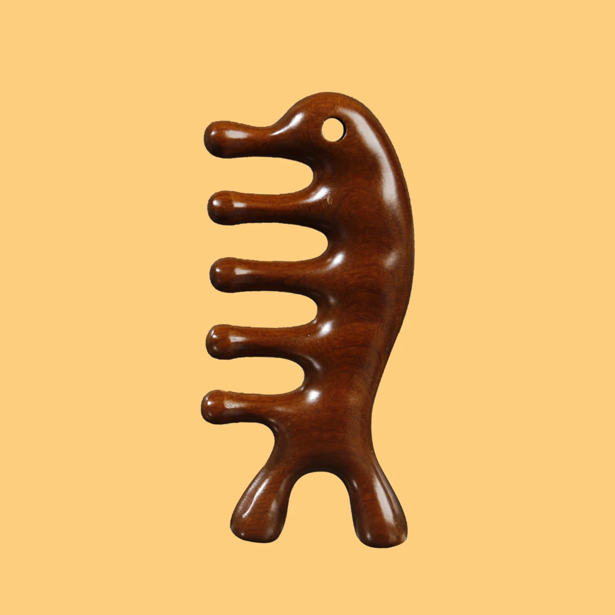 Brand New Scalp gua sha comb wooden scalp massager Small Portable wide tooth Scalp Massager Comb Hand Made Sandalwood Comb