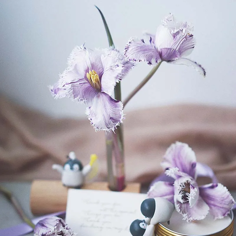 Creative ins Wooden vase arrangement flower dried flower table decoration