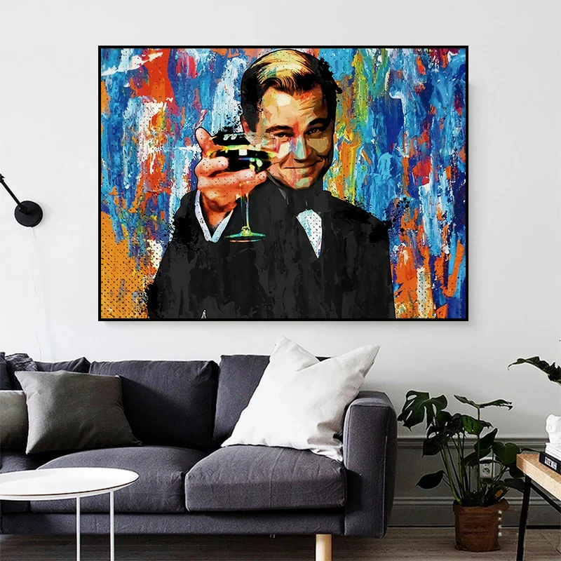 The Great Gatsby Movie Leonardo DiCaprio Poster Canvas Painting Modern Wall Art Print Pictures Cuadros for Living Room Decor